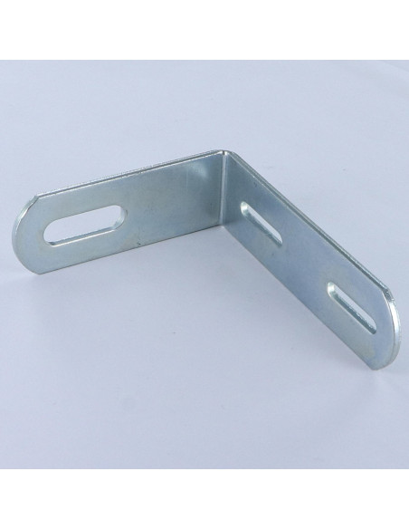 Curva ajuste 70X55X20 3 orifícios Aço zinco branco