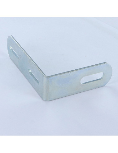 Curva ajuste 70X55X20 3 orifícios Aço zinco branco