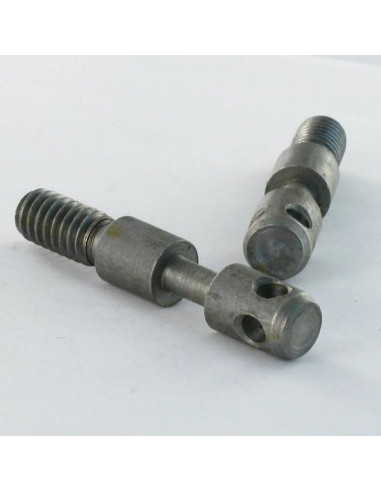 Pino Aço zinco branco longo M8X75 passo de rosca de 150