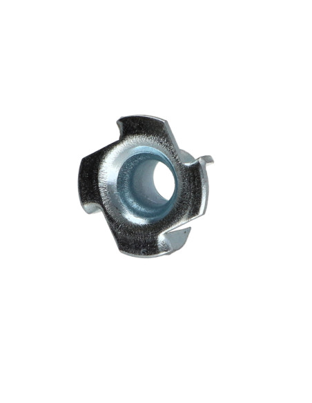 Porca garra 9,6 x 12 sem roscado Aço zinco branco Carolina do Norte