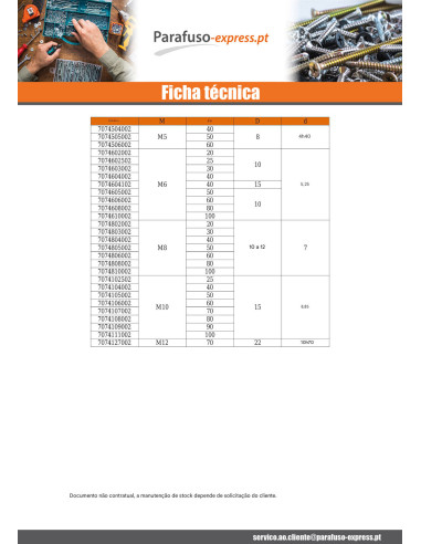 Pitão metais M6X100 diâmetro olho 10 Aço zinco branco