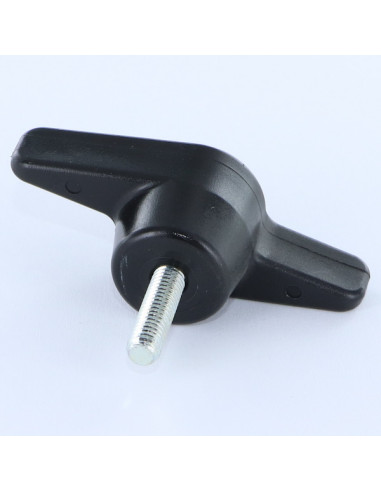 Manípulo borboleta de aperto náilon preto MACHO M6X30