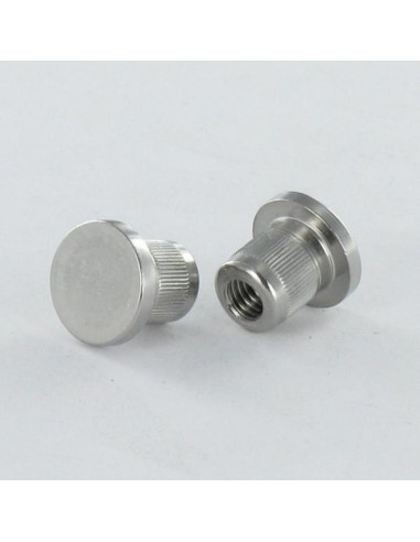 Porca rebitar cabeça plana recartilhadas M5X8,5 8X9 316L