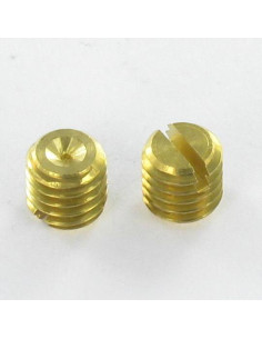 Parafuso de metais sem cabeça sulcada Bronze M6X6 perno roscado