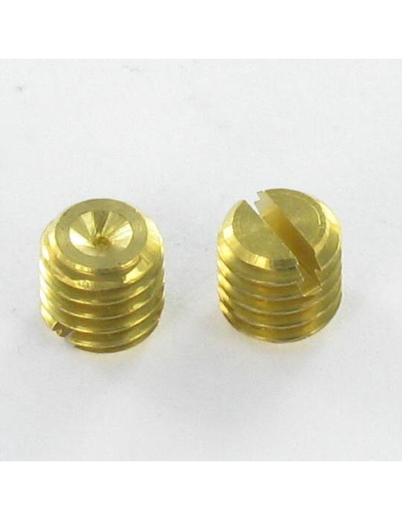 Parafuso de metais sem cabeça sulcada Bronze M6X6 perno roscado
