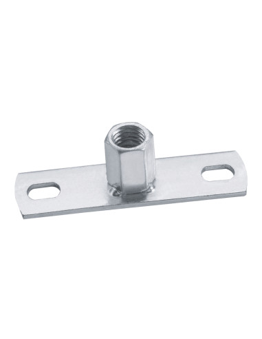 Placa de montagem com Porca sextavada M8/M10 Aço zinco branco