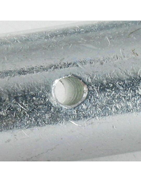 Reforço de estaca para piscina 20/12X129 Aço zinco branco 200 Horas de nevoeiro salino sem corrosão vermelha