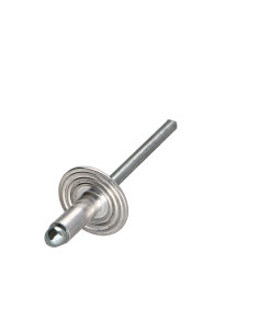 Blindklinknagels Aluminium Staalstaaf 4X12 cabeça larga