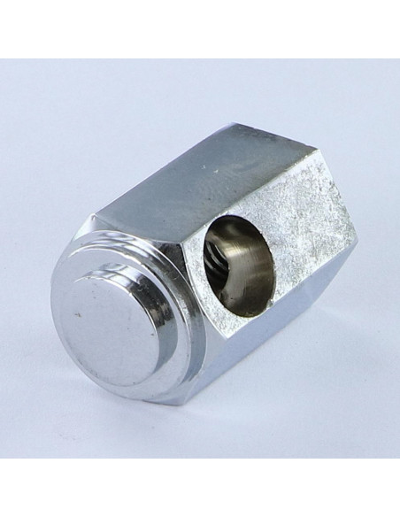 Flange com gola Latão cromado 19X30 - Parafuso Express