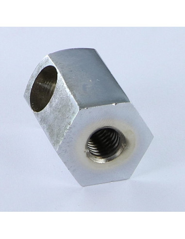 Flange com gola Latão cromado 19X30 - Parafuso Express