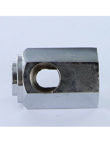 Flange com gola Latão cromado 19X30 - Parafuso Express