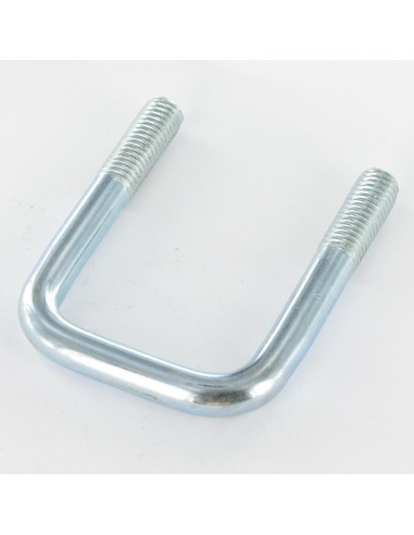 Parafuso em forma U Aço zinco branco fundo direito ou plano 65/42/65 M10/25/25
