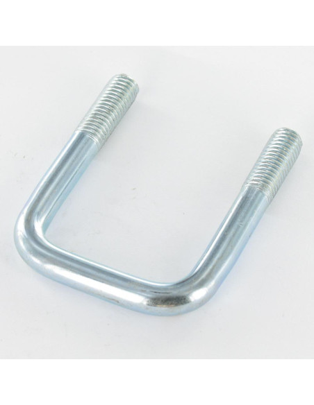 Parafuso em forma U Aço zinco branco fundo direito ou plano 65/42/65 M10/25/25