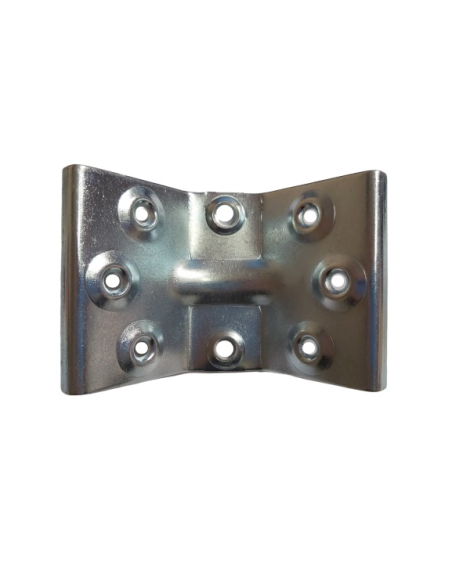 Ferragem para mesa 8 orifícios Aço zinco branco