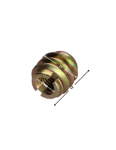 Inserto sulcada Dicromato M6 13X13 - Parafuso Express