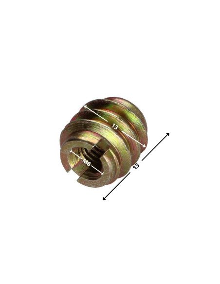 Inserto sulcada Dicromato M6 13X13 - Parafuso Express