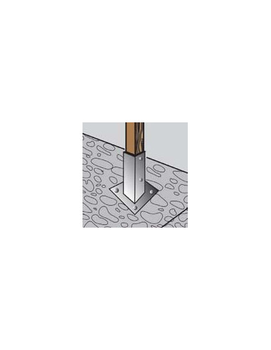 Postbasis com Perno 71X150 forte resistência à corrosão Aço galvanizado a quente