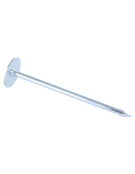 Kg de prego flange com gola redonda diâmetro da cabeça 20 Aço zinco branco 3,1X50
