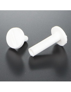 Parafuso de rebite M6X55 diâmetro Tubo 8 nylon branco 2 peças macho fêmea