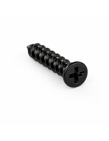 Parafuso autorroscante para plástico cabeça fresada Phillips 0 2X5 Aço zinco preto microparafusos
