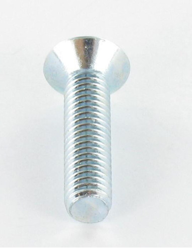 Parafuso de metais cabeça fresada TORX T10 M3X8 classe 10.9 Aço zinco branco microparafusos