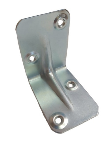 Cantoneira de fixação reforçada estampada 625X625X12 Aço zinco branco