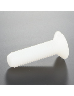 Parafuso de metais cabeça fresada de panela sulcada M5X16 natural nylon 2