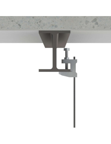 Braçadeira de viga M6 Aço zinco branco - Parafuso Express