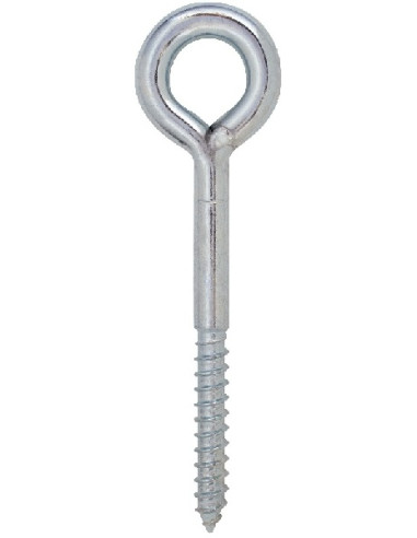 Parafuso de cabeça olhall 12X300 olho 23 Aço zinco branco