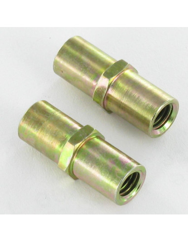 Bucha hexagonal Dicromato 8X20 M5 sobre plano 8 - Parafuso Express