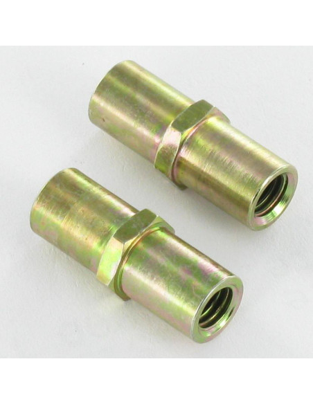 Bucha hexagonal Dicromato 8X20 M5 sobre plano 8 - Parafuso Express