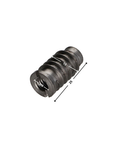 Parafuso Inserção auto-roscante de rosca M8 13X25 Aço bruto