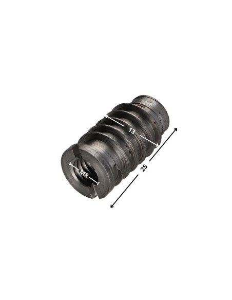 Parafuso Inserção auto-roscante de rosca M8 13X25 Aço bruto