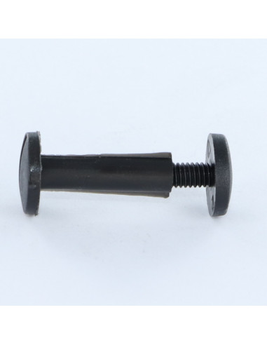 Parafuso de rebite M4X6 diâmetro Tubo 5 náilon preto 2 peças macho fêmea