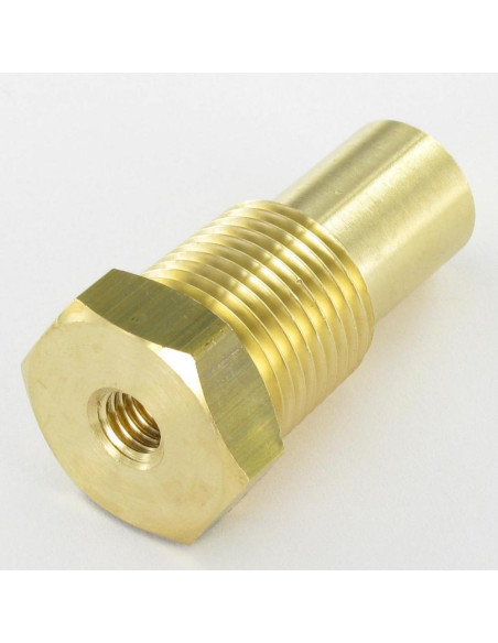 Parafuso de metais cabeça hexagonal FIO cónico 14 passo de rosca DEDÃO 8X10 Bronze