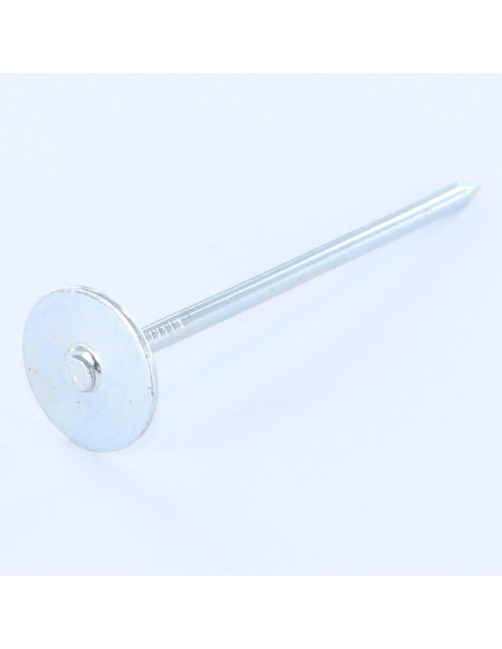 Kg de prego flange com gola redonda diâmetro da cabeça 20 Aço zinco branco 3,5X80