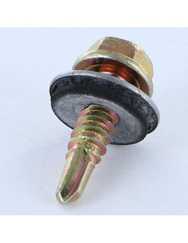 Autoperfurante cabeça hexagonal 4,8X19 Arruela estanque com junta de neopreno epdm Dicromato