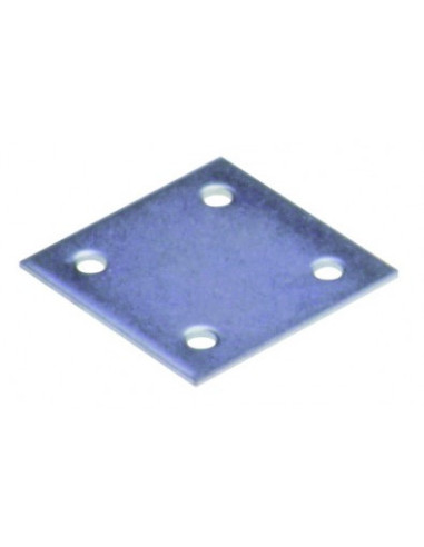Placa CONJUNTO 40X40 Aço zinco branco - Parafuso Express