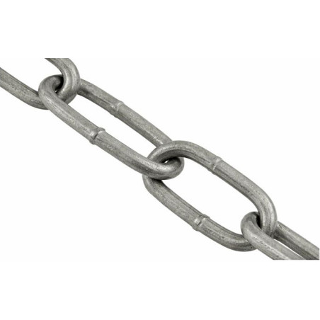 Corrente direita com elos longos forte resistência à corrosão Aço galvanizado a quente