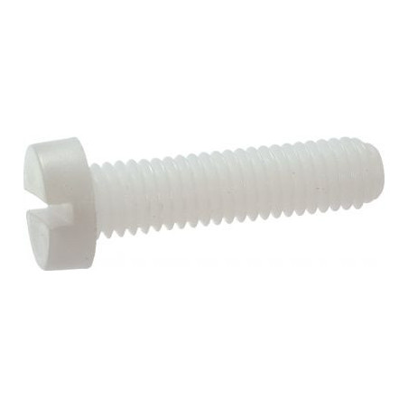 Parafuso de metais Nylon poliamida 6.6 cabeça cilíndrica sulcada DIN 84 NFE25-127, DIN84