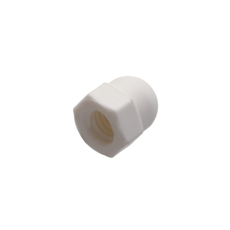 Porca cega Nylon natural poliamida 6.6 DIN 1587 DIN 1587