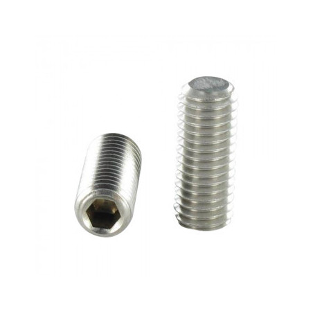 Parafuso de metais sem cabeça sextavado oco Aço inoxidável A4 hexagonal oco perno plano DIN 913 DIN 913 ISO